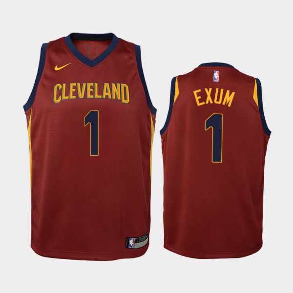 Dante Exum Cleveland Cavaliers #1 Youth Icon 2019-20 Jersey - Maroon