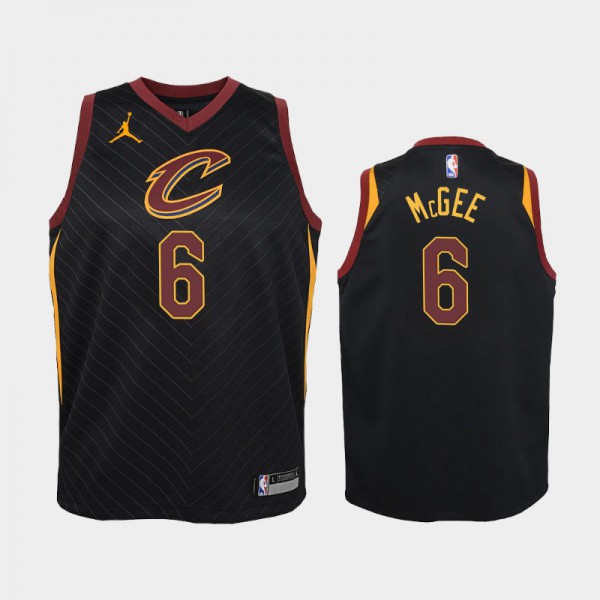 JaVale McGee Cleveland Cavaliers #6 Youth Statement 2020-21 Jersey - Black