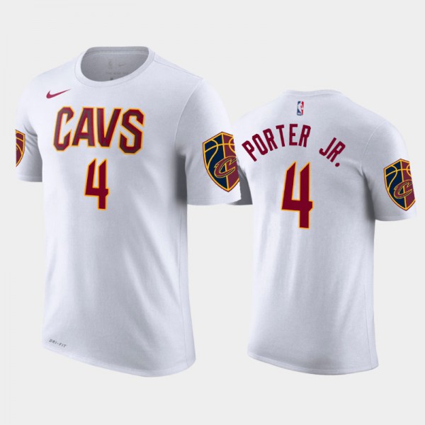 Kevin Porter Jr. Cleveland Cavaliers #4 Men's Association 2019 NBA Draft T-Shirt - White