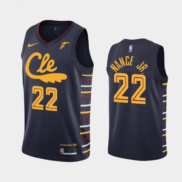 Larry Nance Jr. Cleveland Cavaliers #22 Men's City 2019-20 50th Season Jersey - Navy