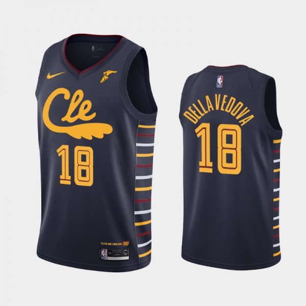 Matthew Dellavedova Cleveland Cavaliers #18 Men's City 2019-20 50th Season Jersey - Navy