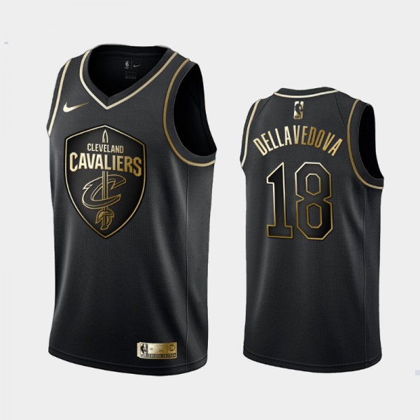 Matthew Dellavedova Cleveland Cavaliers #18 Men's Golden Edition Golden Logo Jersey - Black